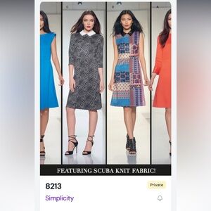 S8213 Simplicity Project Runway Sewing Pattern